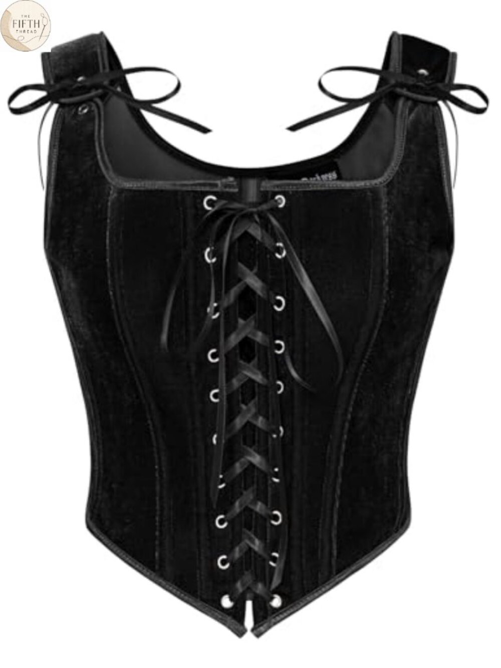 Velvet Corset Top Renaissance Lace-Up Bustier Bodice